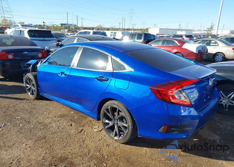 2020 Honda Civic Sport из США, поврежденный, VIN 19XFC2F80LE030413